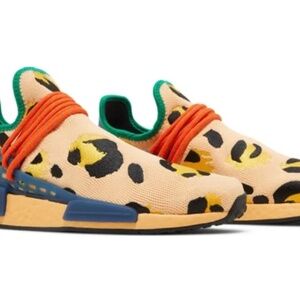 NWT Adidas x Pharrell Hu Pulse Amber Animal Print NMD Boost Human Race Sneakers